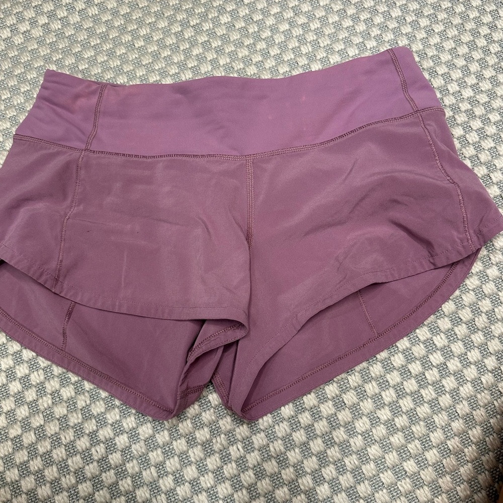 lululemon purple speed ups 2.5”